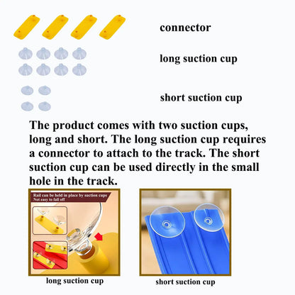 Flexible Race Track Children Toys DIY Double-track Racing Car Ramp Compatible 1/64th Cars Portable Rolls Up Boy Christmas Gift