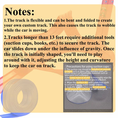 Flexible Race Track Children Toys DIY Double-track Racing Car Ramp Compatible 1/64th Cars Portable Rolls Up Boy Christmas Gift